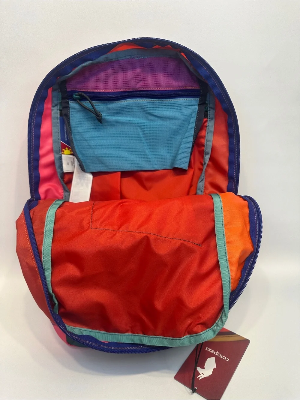 Cotopaxi Batac Del Día 16L Backpack One-of-a-Kind Multicolor Lightweight Daypack